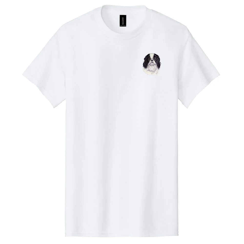 Japanese Chin Embroidered Men's T-Shirt - Image 3