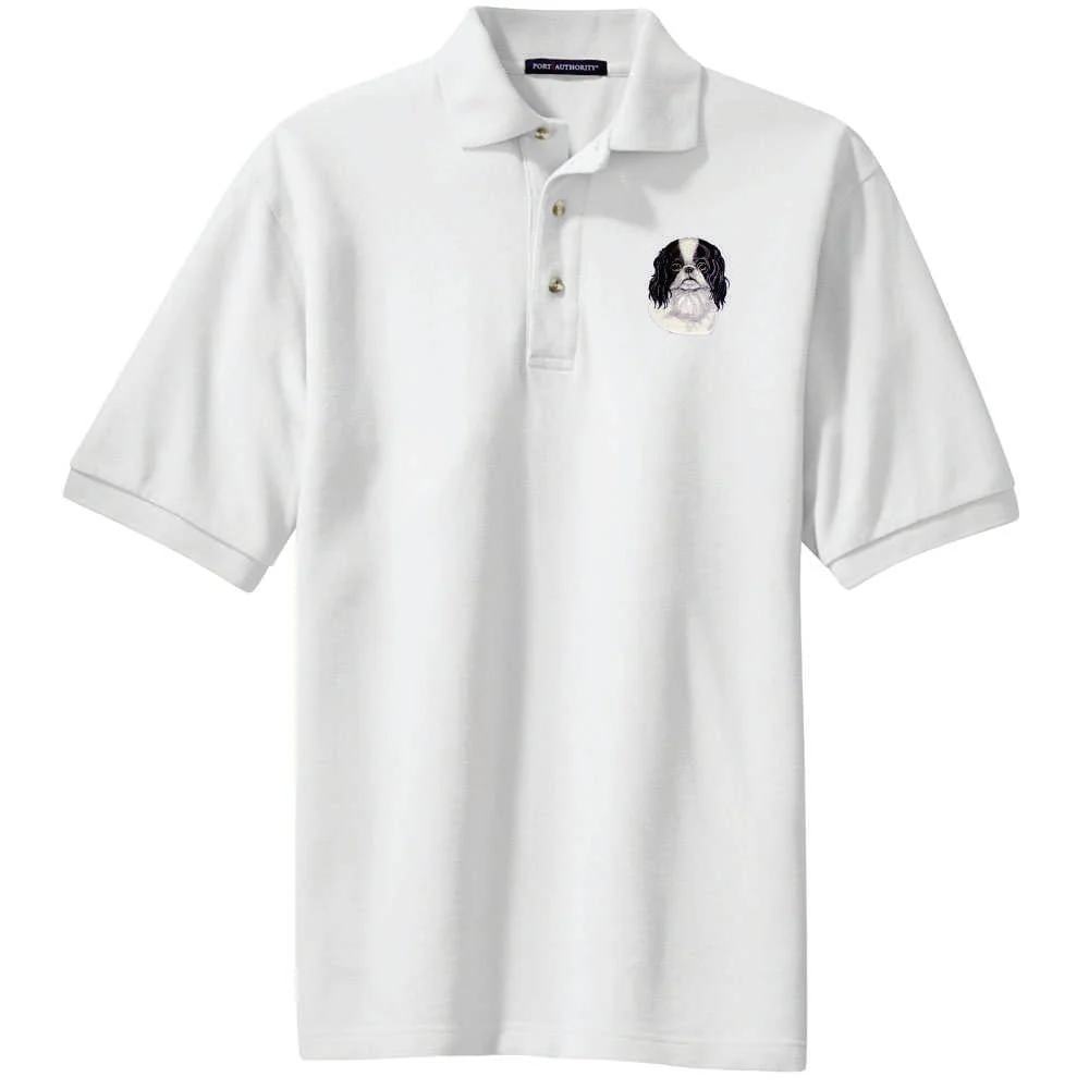 Japanese Chin Embroidered Polo Shirt - Image 2