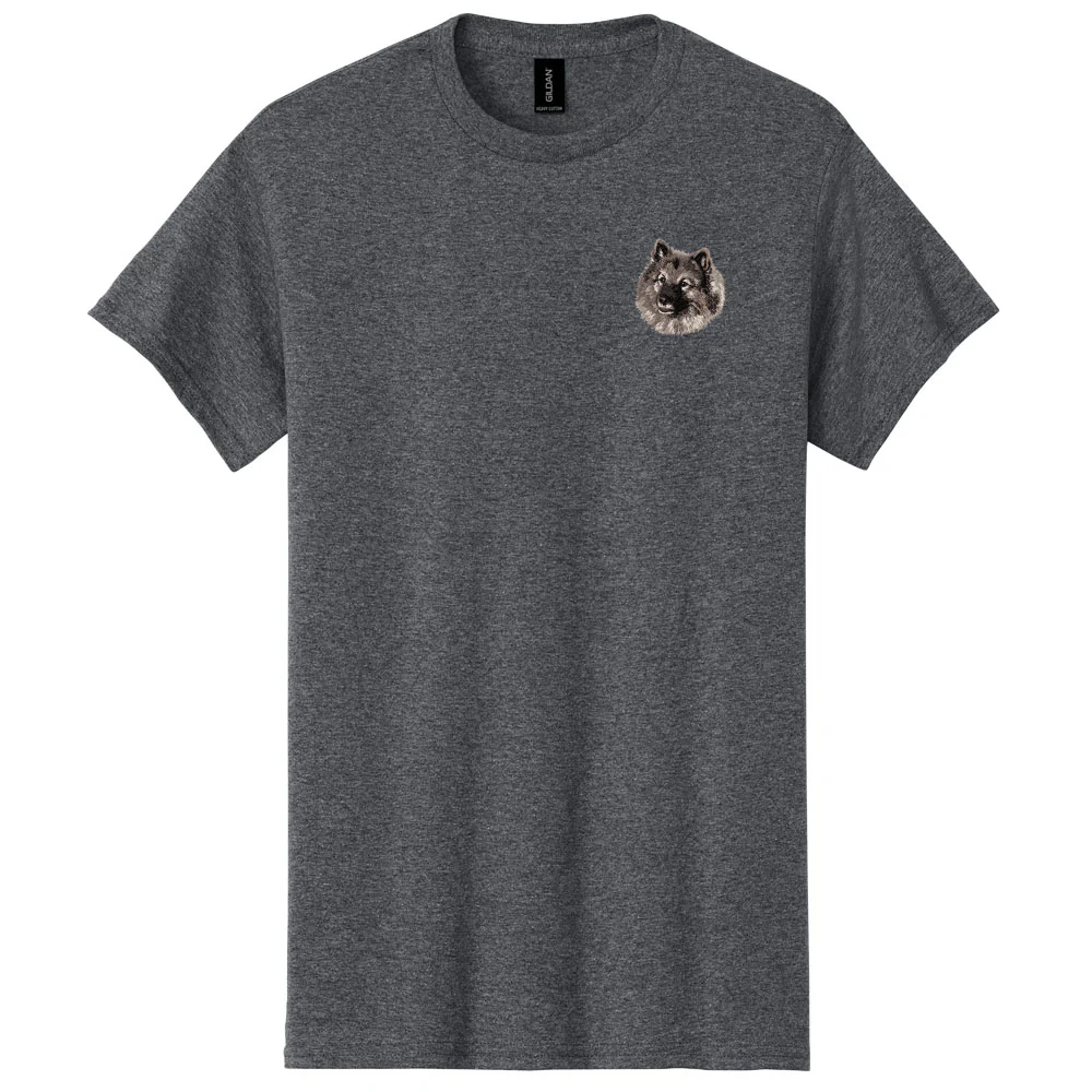 Keeshond Embroidered Men's T-Shirt - Image 2