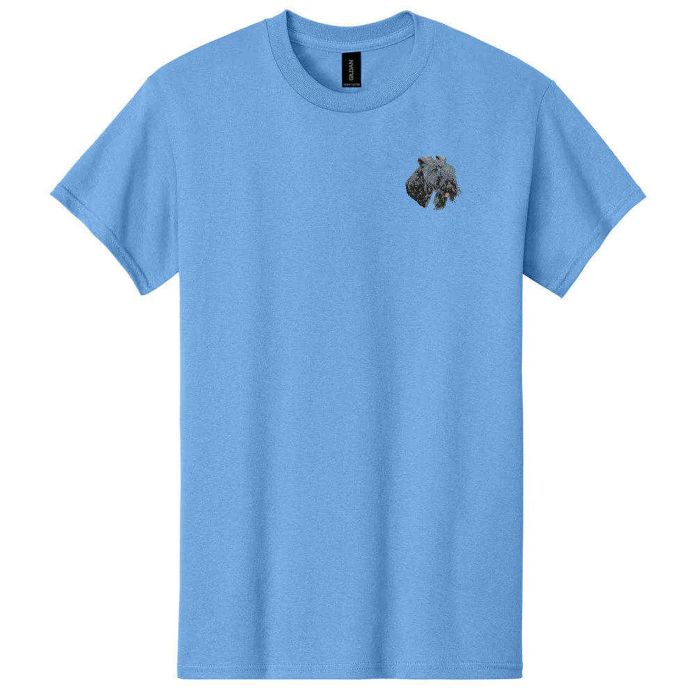 Kerry Blue Terrier Embroidered Men's T-Shirt