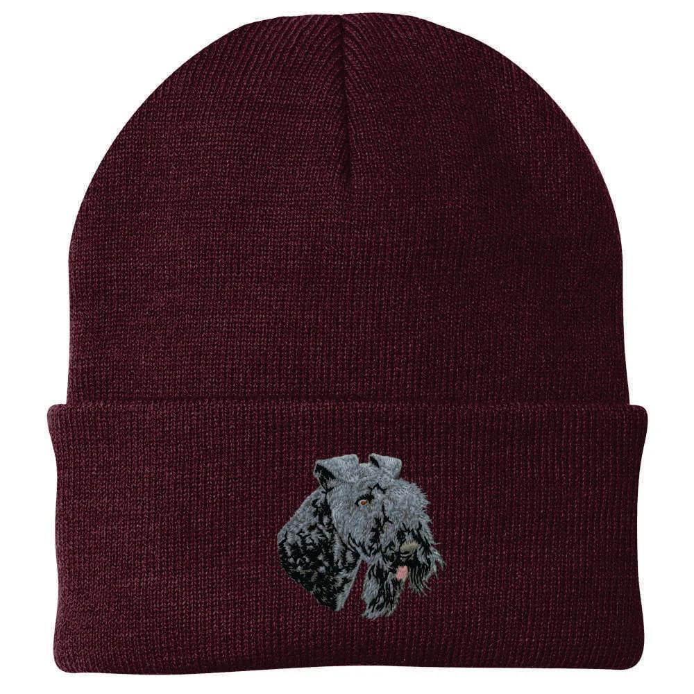 Kerry Blue Terrier Embroidered Beanie - Image 4