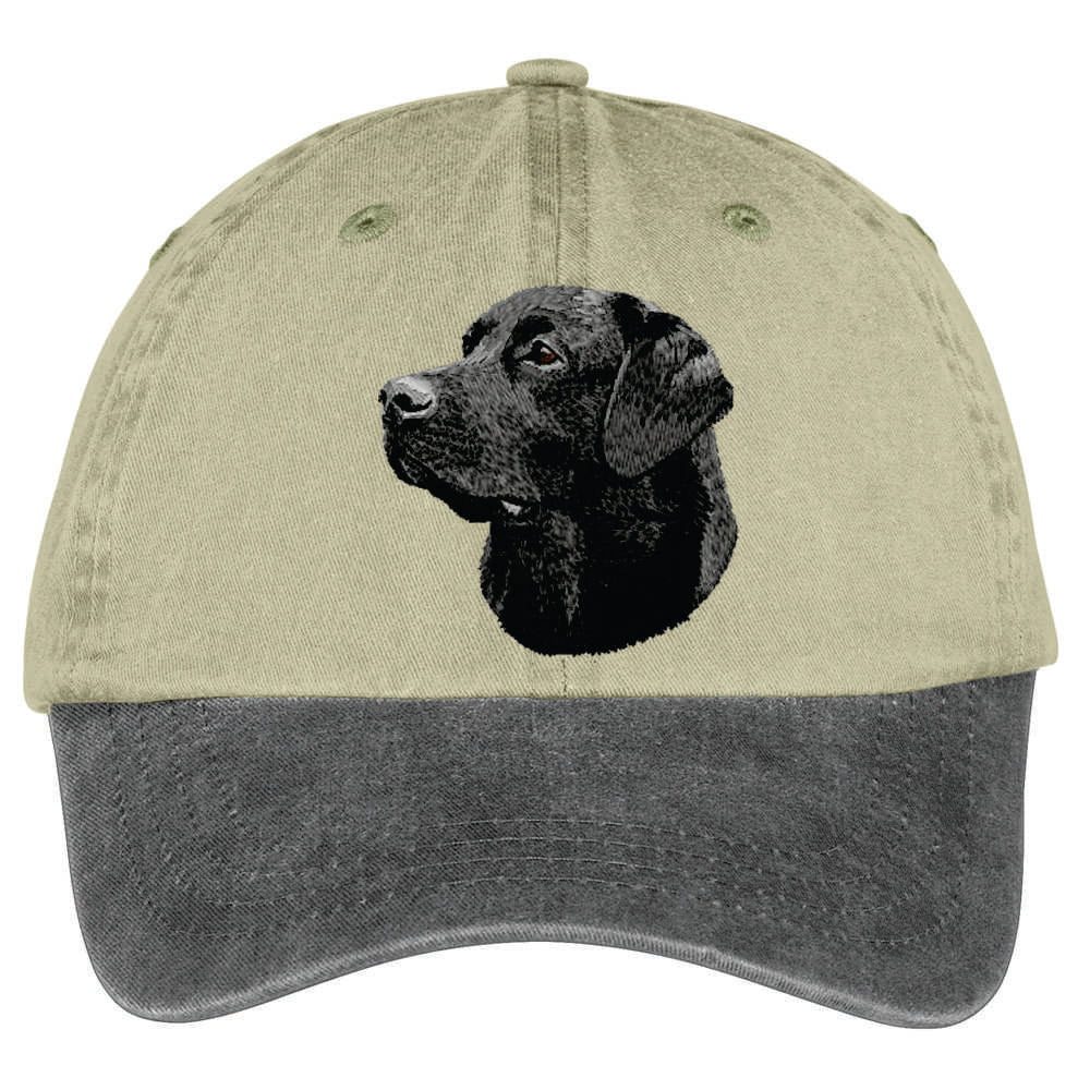 Labrador Retriever  Embroidered Two Tone Baseball Cap