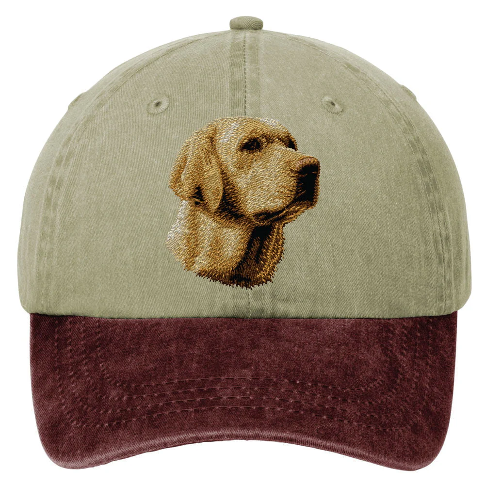 Labrador Retriever  Embroidered Two Tone Baseball Cap - Image 6