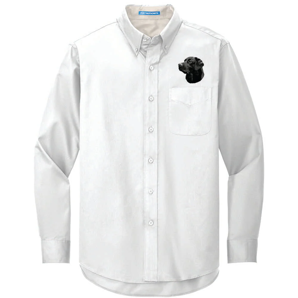 Labrador Retriever Embroidered Long Sleeve Button Up Shirt - Image 2