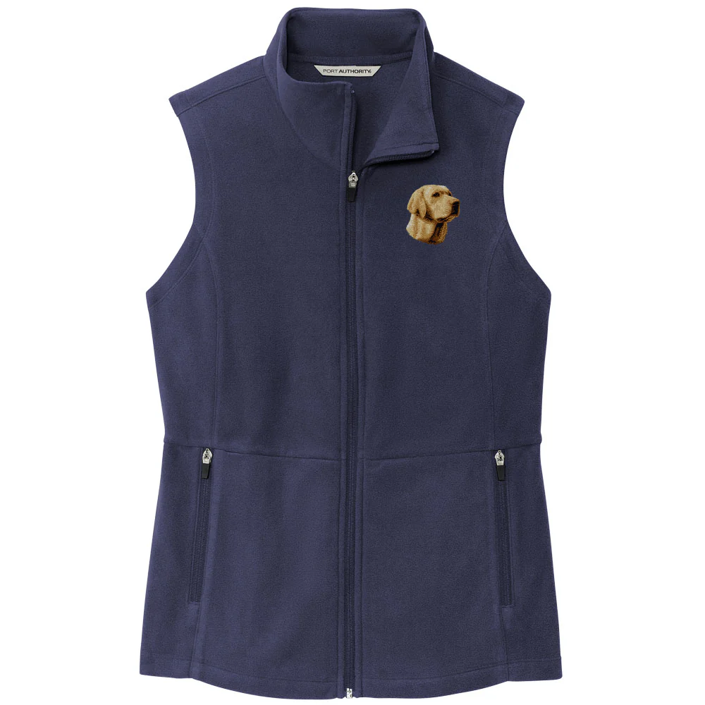 Labrador Retriever Embroidered Women's Fleece Vest - Image 3