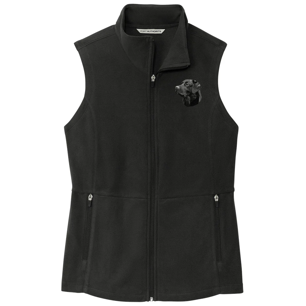 Labrador Retriever Embroidered Women's Fleece Vest - Image 7