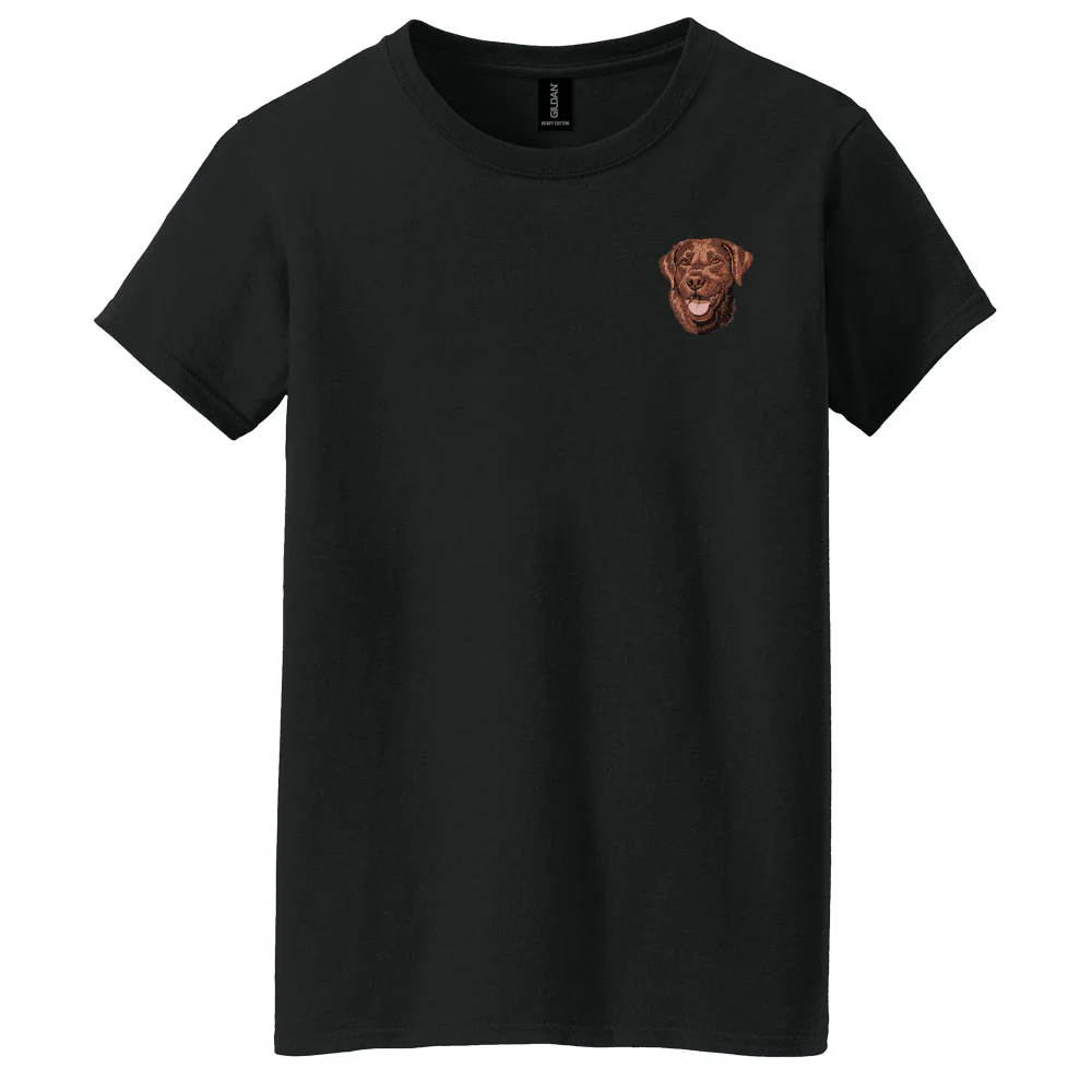 Labrador Retriever Embroidered Women's T-Shirt - Image 6