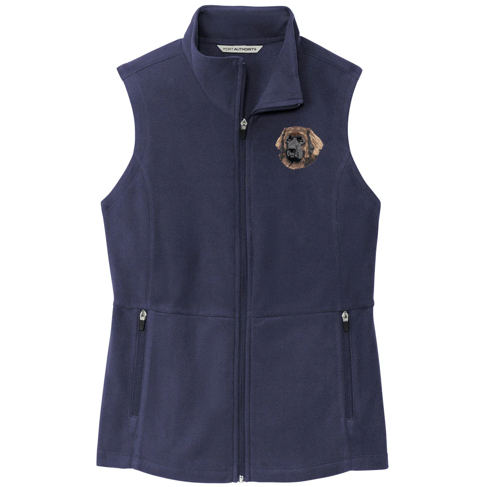 Leonberger Embroidered Women's Fleece Vest