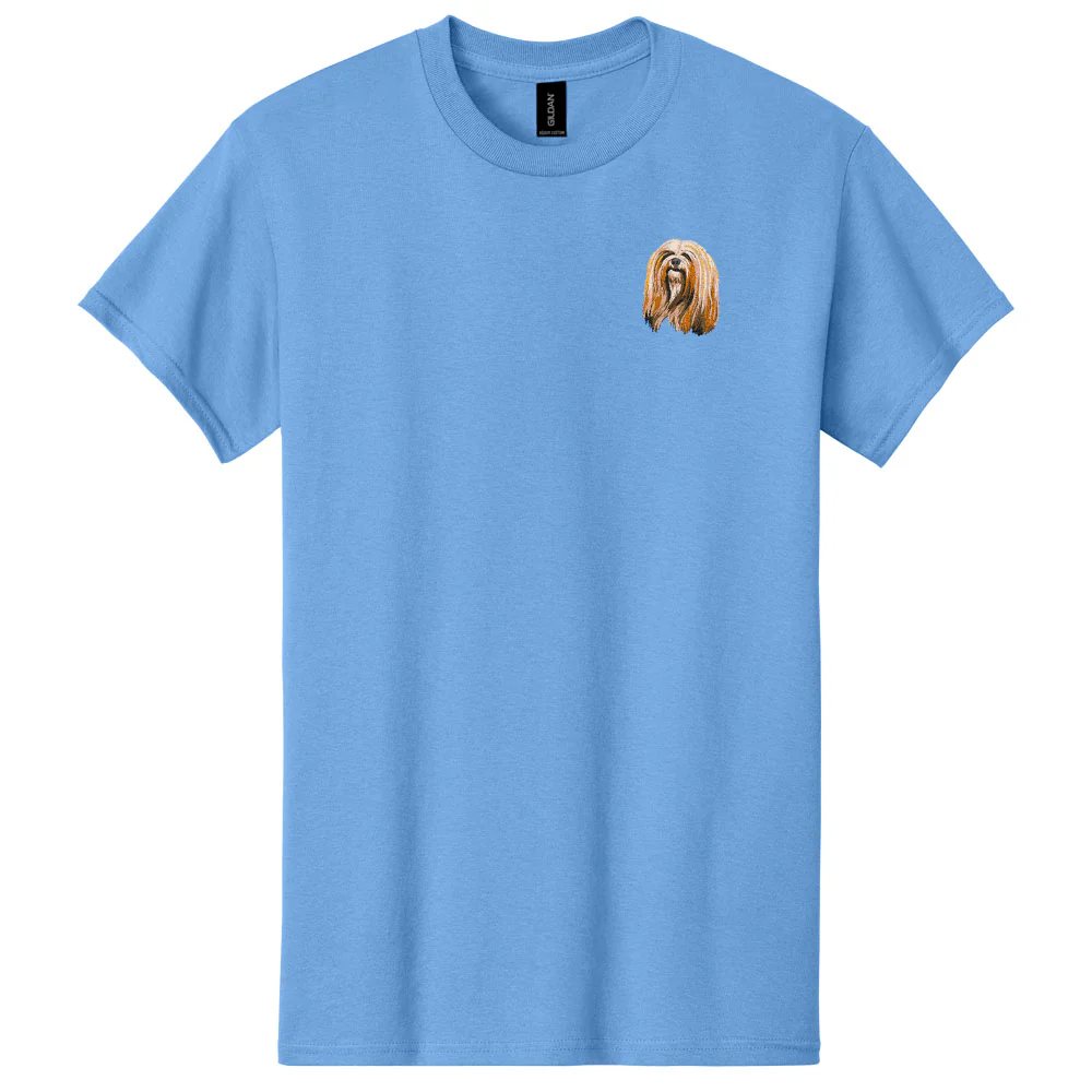 Lhasa Apso Embroidered Men's T-Shirt - Image 2