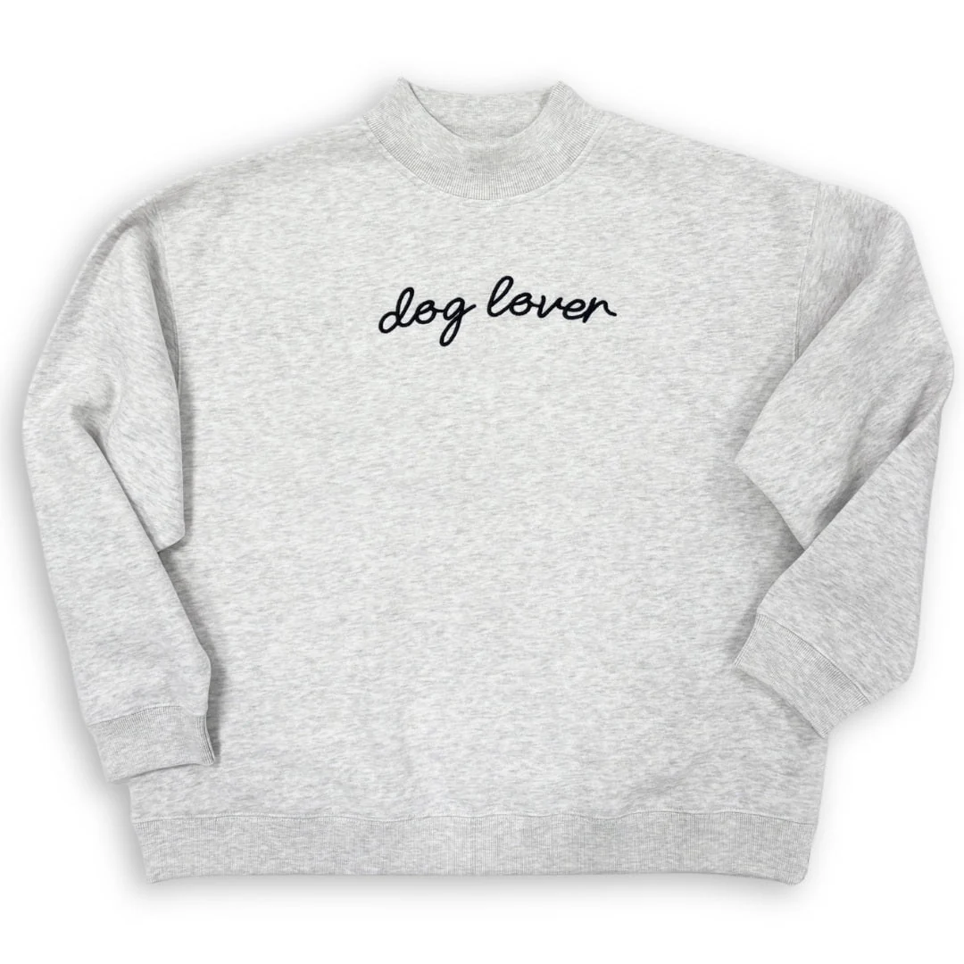 Dog Lover Mock Neck Sweatshirt