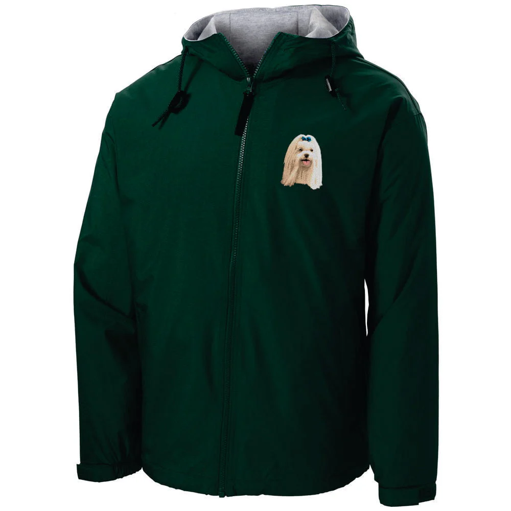 Maltese Embroidered Hooded Jacket - Image 2
