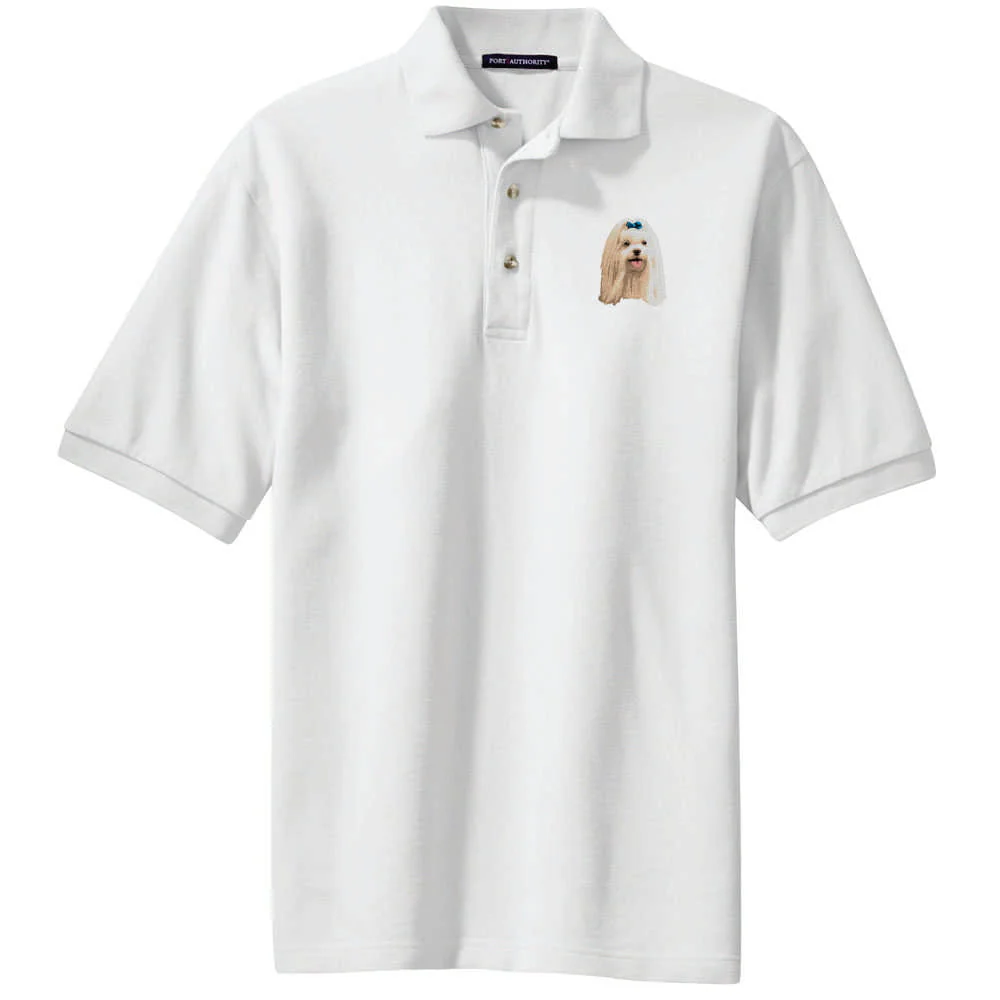 Maltese Embroidered Polo Shirt - Image 2