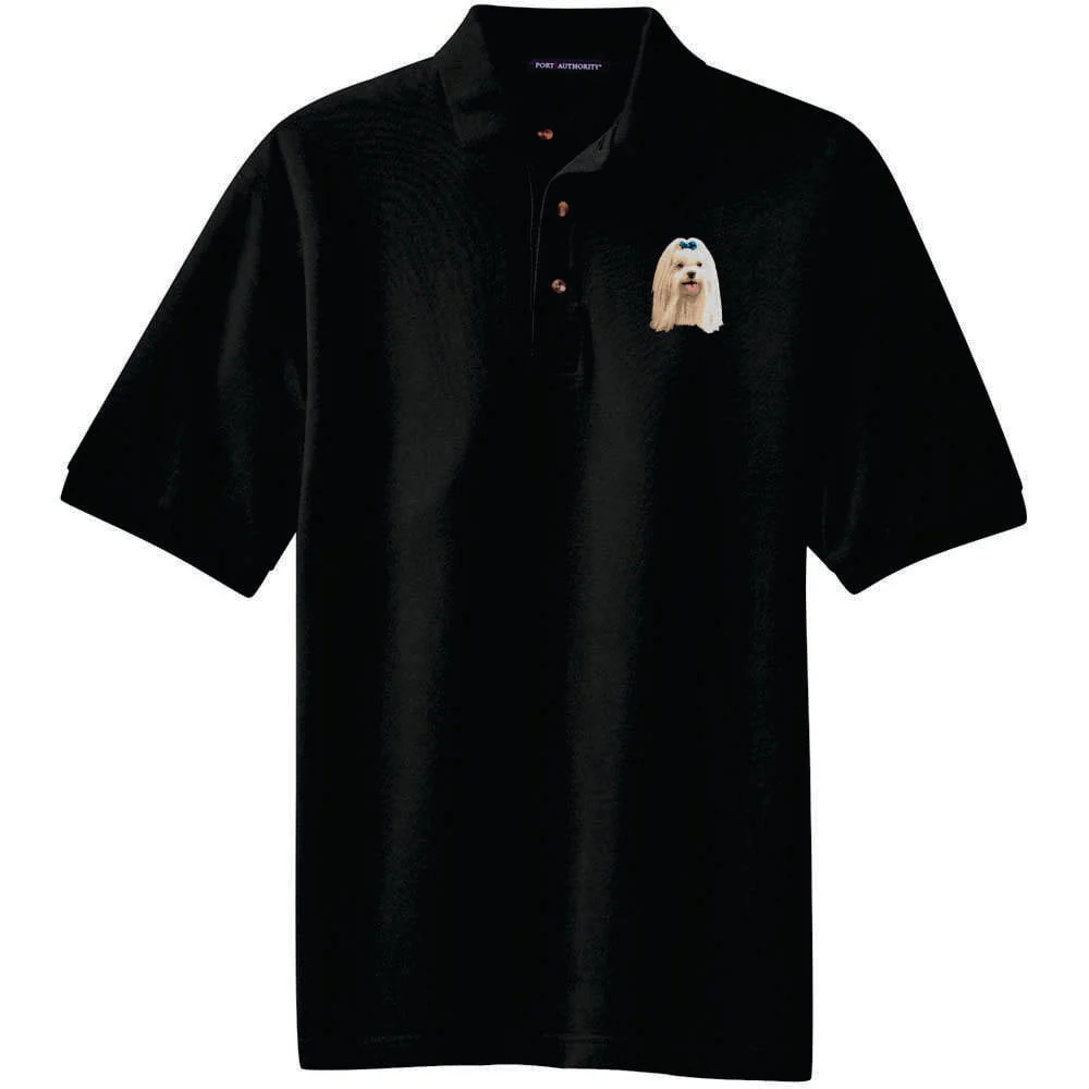 Maltese Embroidered Polo Shirt - Image 3
