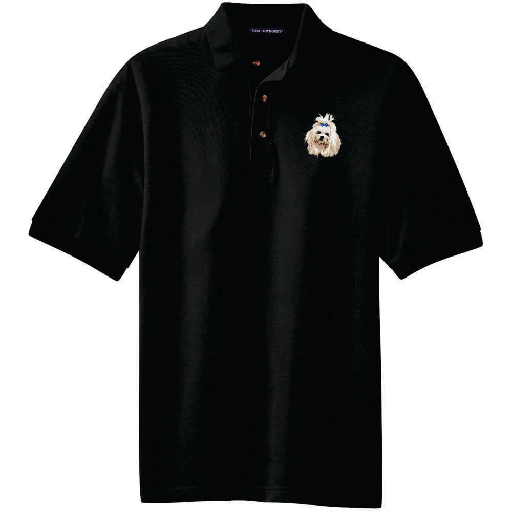 Maltese Embroidered Polo Shirt - Image 6