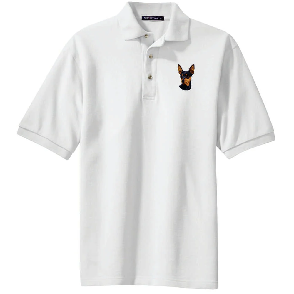 Miniature Pinscher Embroidered Polo Shirt - Image 2