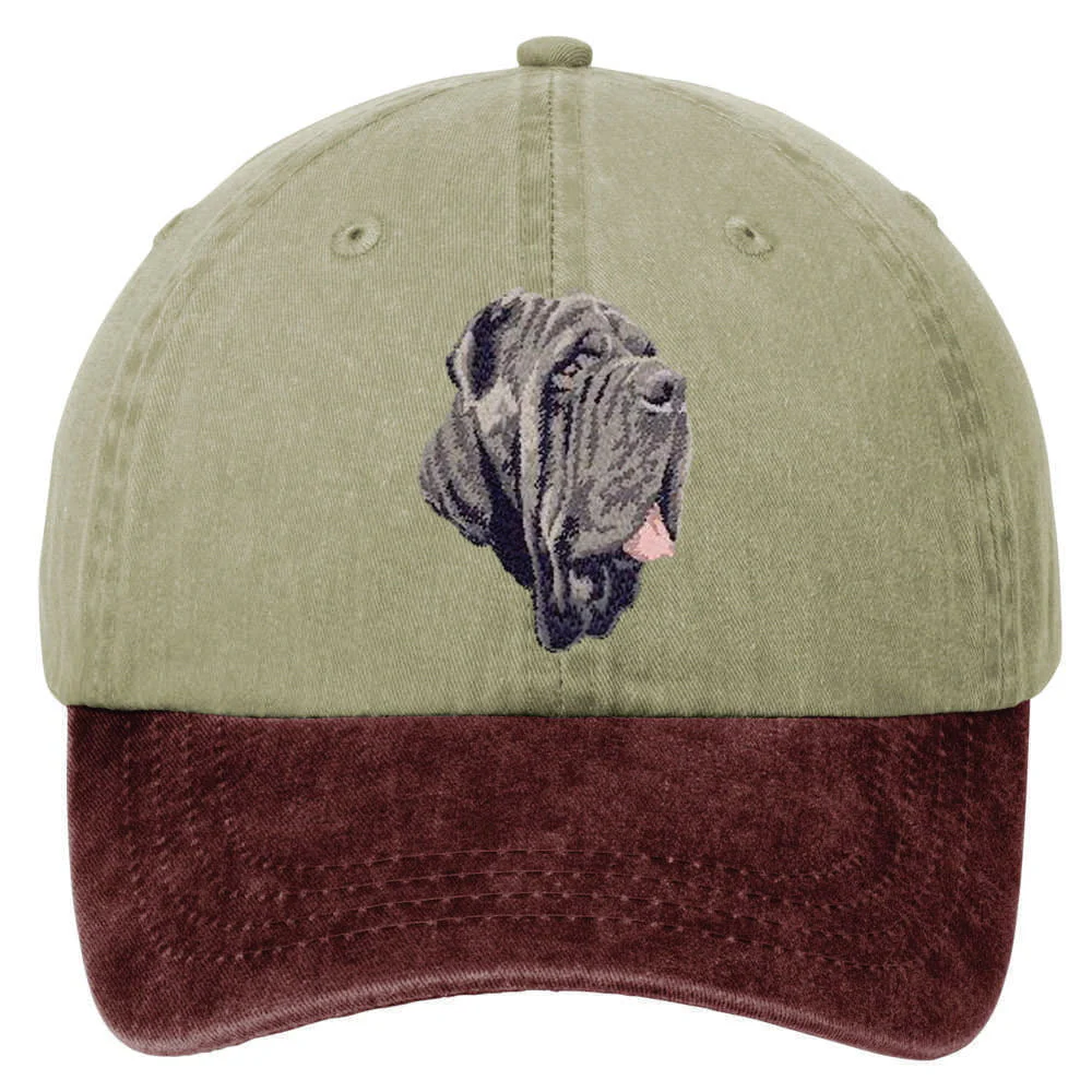 Neapolitan Mastiff  Embroidered Two Tone Baseball Cap - Image 2
