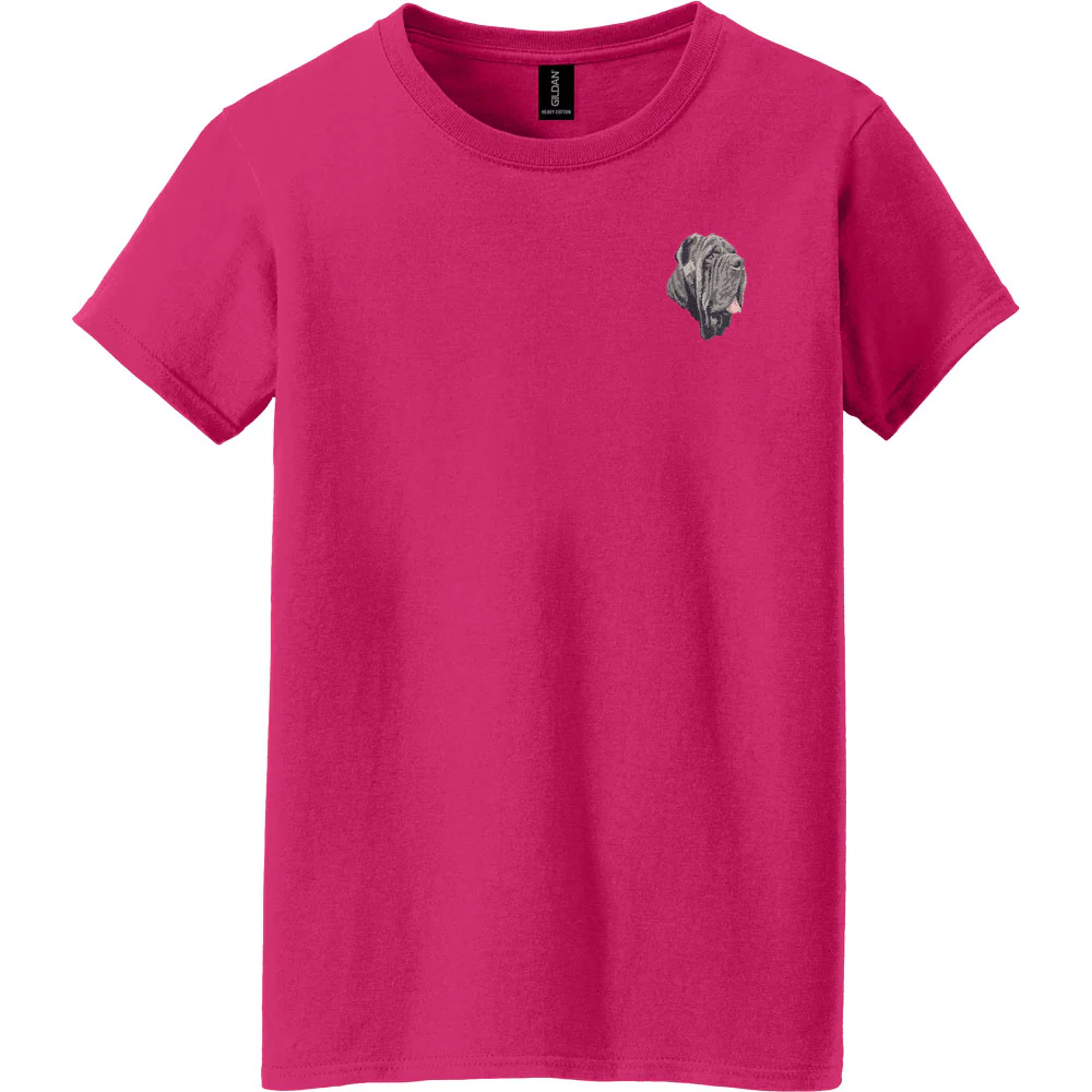 Neapolitan Mastiff Embroidered Women's T-Shirt