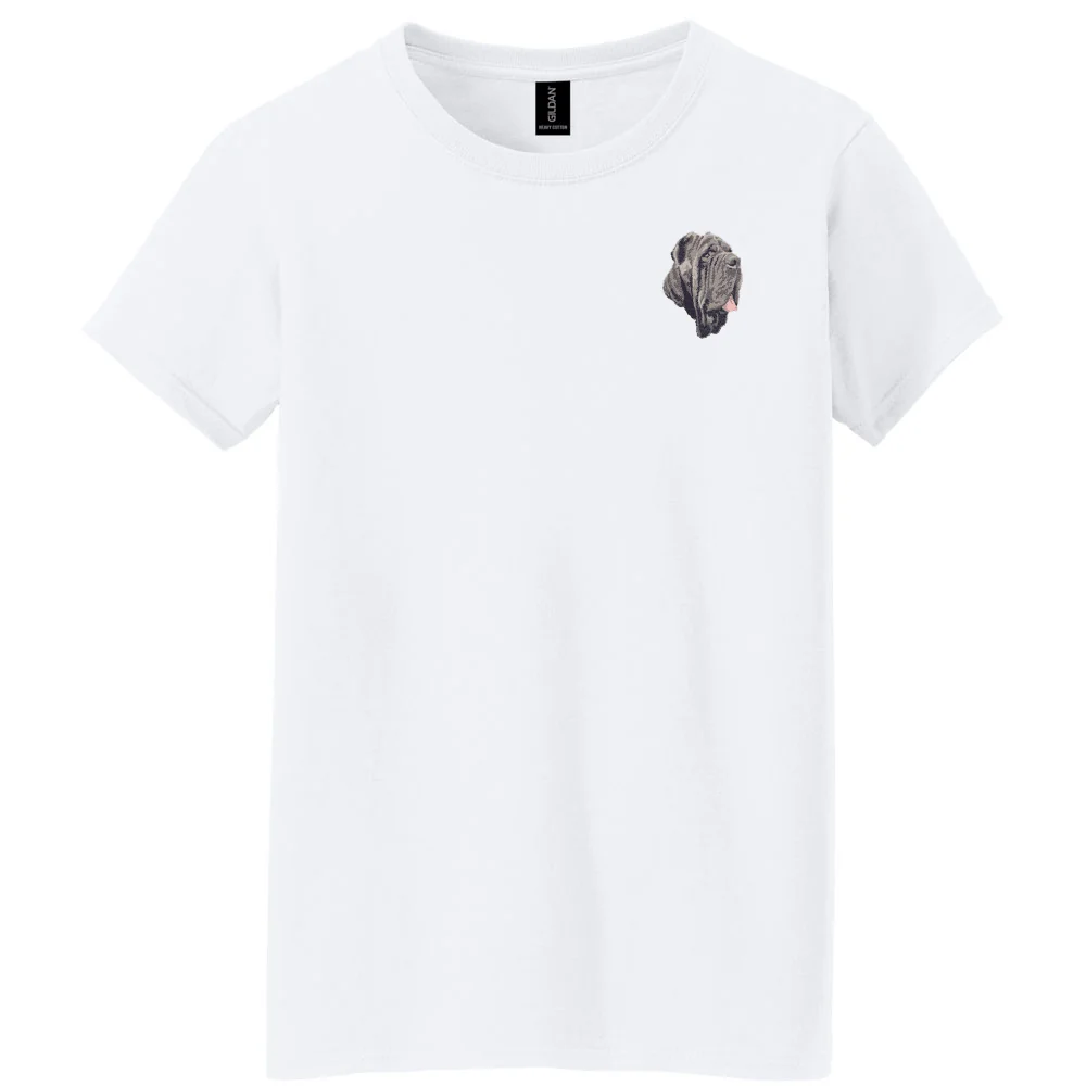 Neapolitan Mastiff Embroidered Women's T-Shirt - Image 3