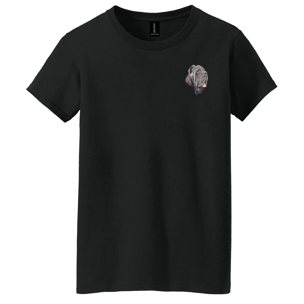 Neapolitan Mastiff Embroidered Women's T-Shirt - Image 5