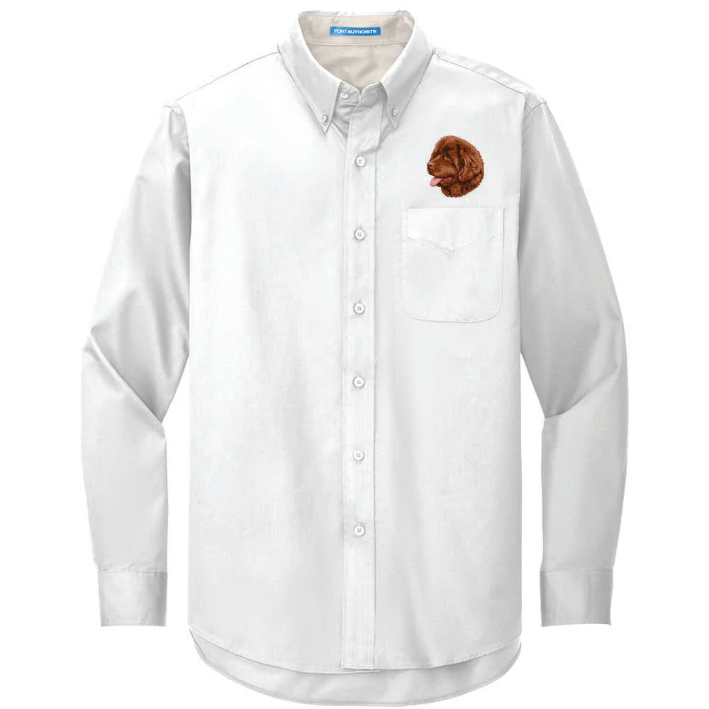 Newfoundland Embroidered Long Sleeve Button Up Shirt - Image 2