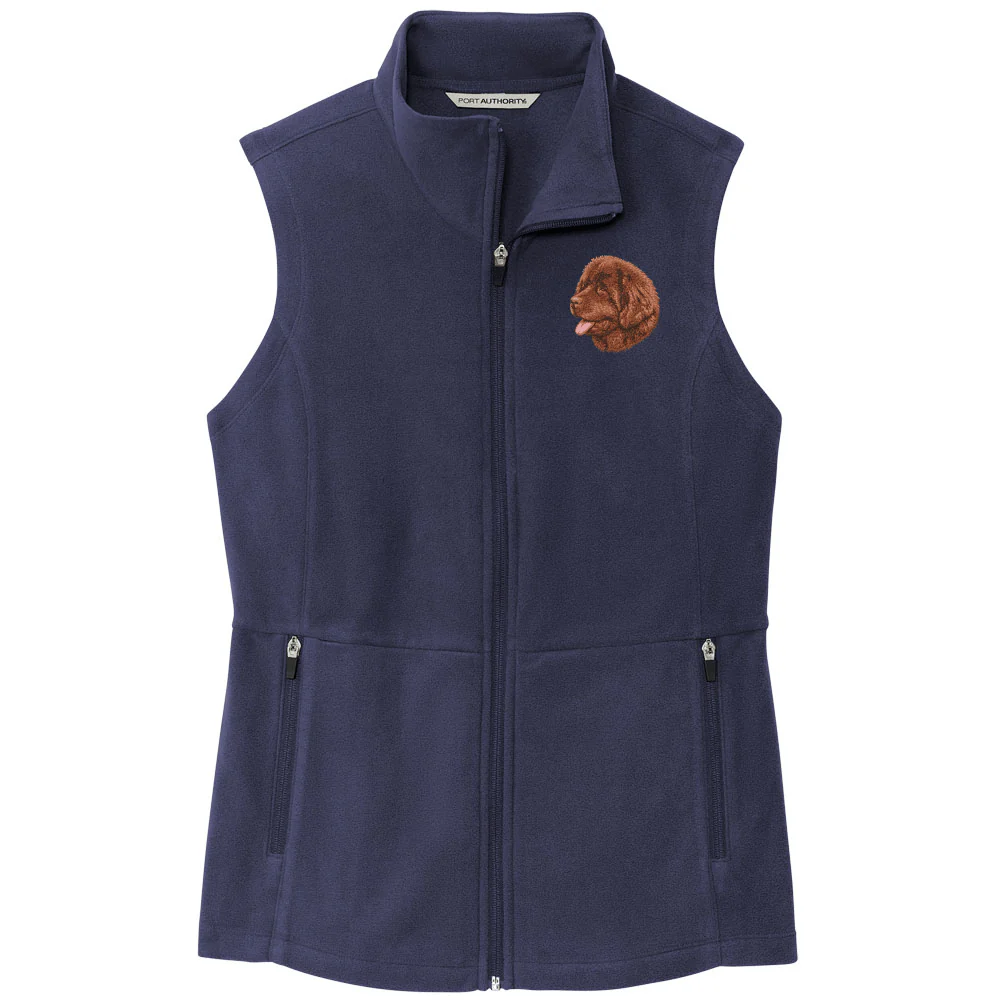 Newfoundland Embroidered Women's Fleece Vest - Image 2