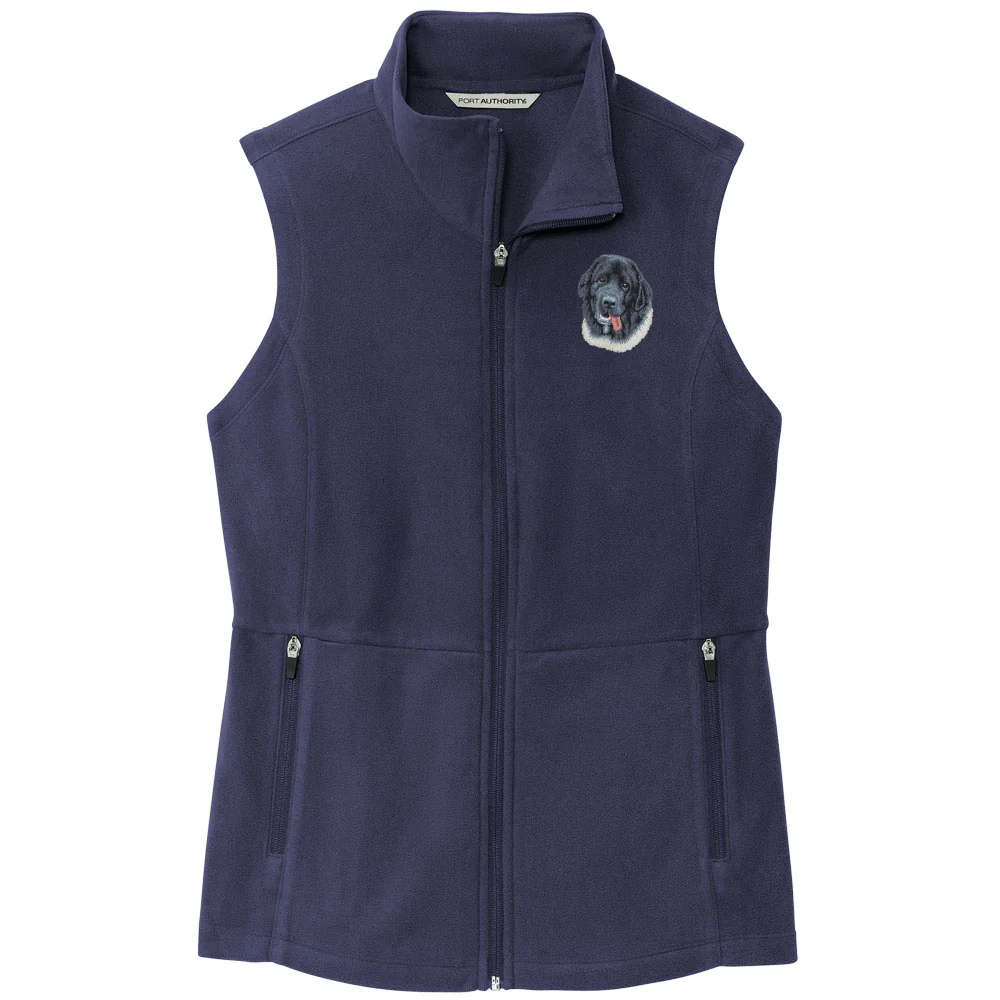 Newfoundland Embroidered Women's Fleece Vest - Image 3