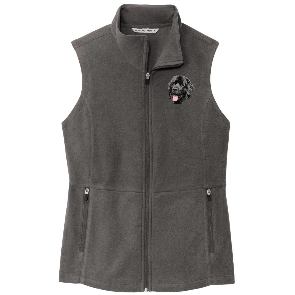 Newfoundland Embroidered Women's Fleece Vest - Image 4