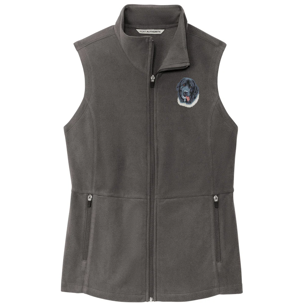 Newfoundland Embroidered Women's Fleece Vest - Image 6