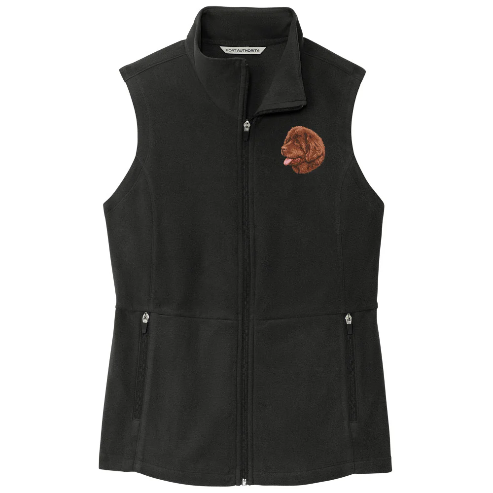 Newfoundland Embroidered Women's Fleece Vest - Image 8