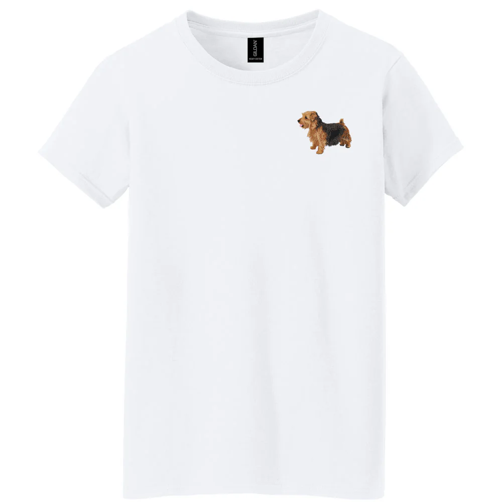 Norfolk Terrier Embroidered Women's T-Shirt - Image 2