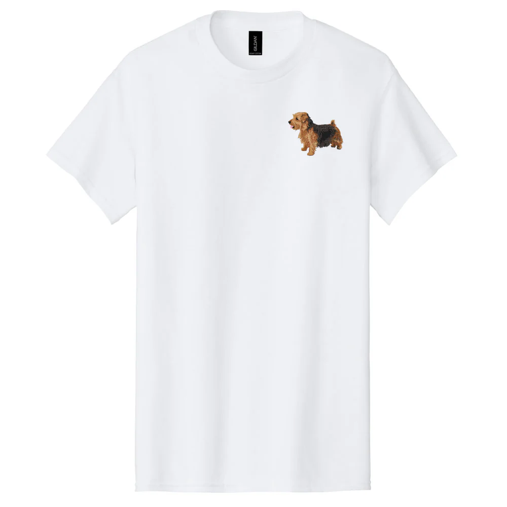 Norfolk Terrier Embroidered Men's T-Shirt - Image 3