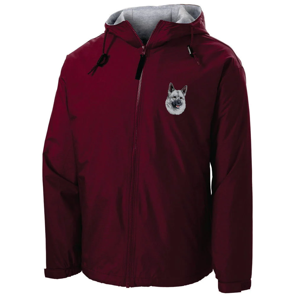 Norwegian Elkhound Embroidered Hooded Jacket - Image 4