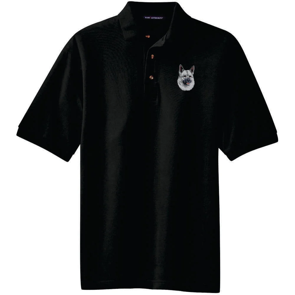 Norwegian Elkhound Embroidered Polo Shirt - Image 3