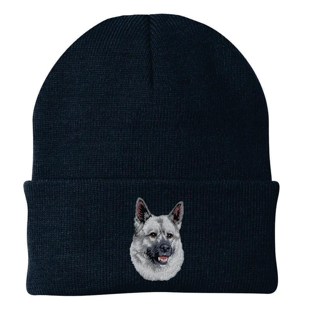 Norwegian Elkhound Embroidered Beanie - Image 2