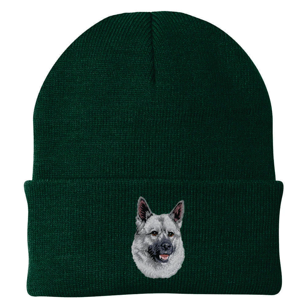 Norwegian Elkhound Embroidered Beanie - Image 3
