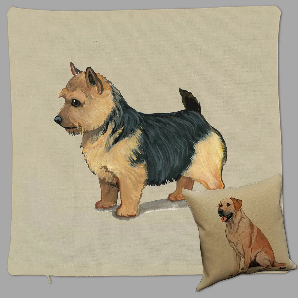 Norwich Terrier Pillow Cover - Image 2