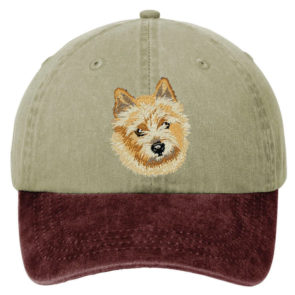 Norwich Terrier Embroidered Two Tone Baseball Cap - Image 2