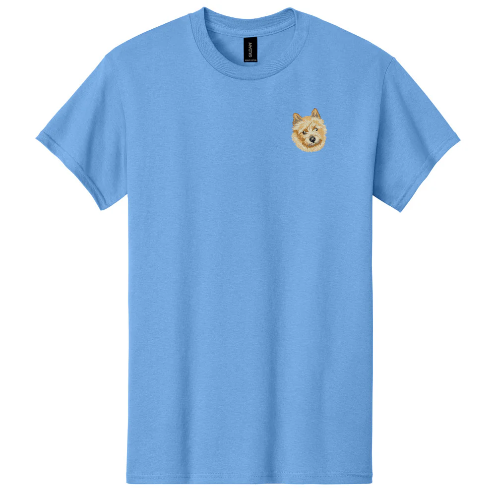Norwich Terrier Embroidered Men's T-Shirt