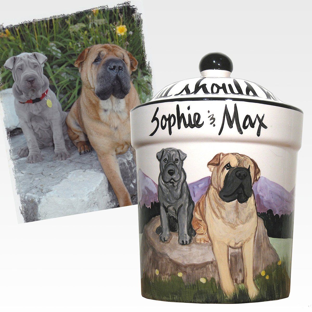 Custom Hand-Painted Personalized Treat Jar - Image 14