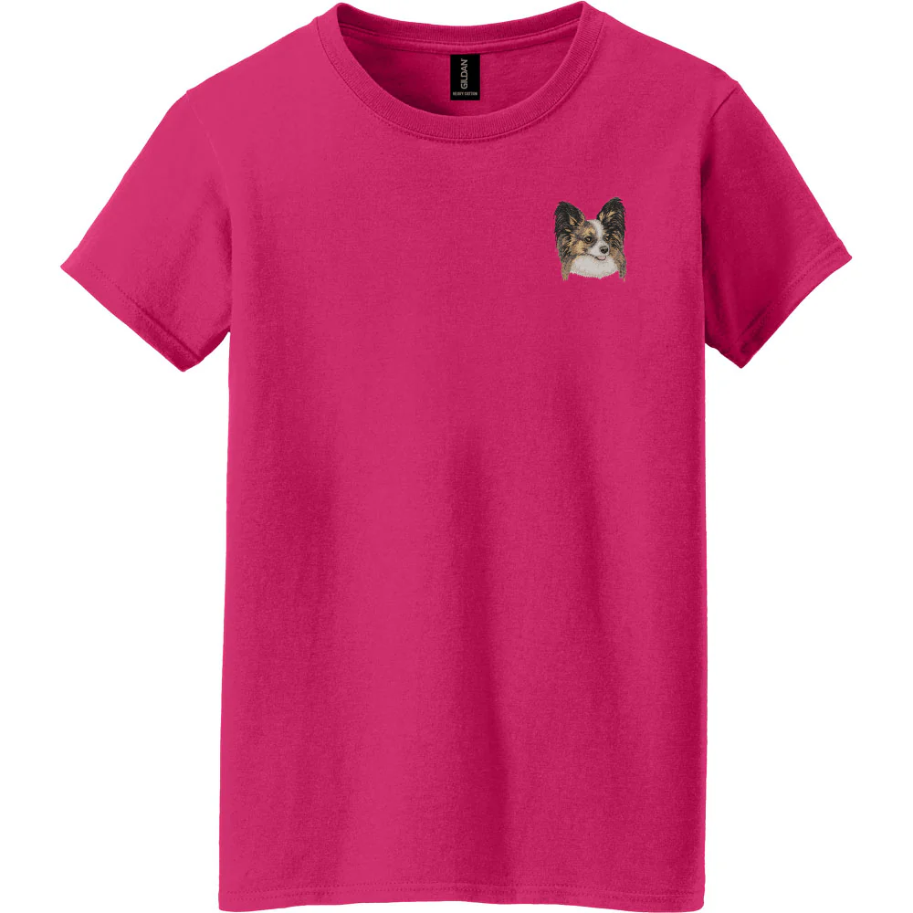 Papillon Embroidered Women's T-Shirt - Image 2
