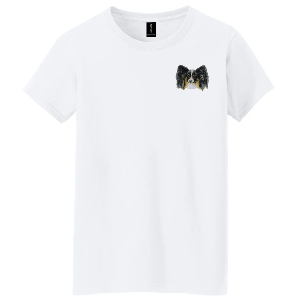 Papillon Embroidered Women's T-Shirt - Image 3