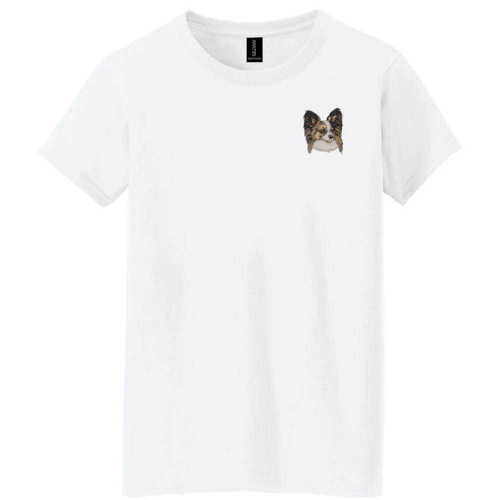 Papillon Embroidered Women's T-Shirt - Image 4