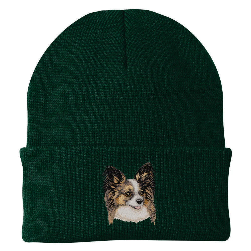 Papillon Embroidered Beanie
