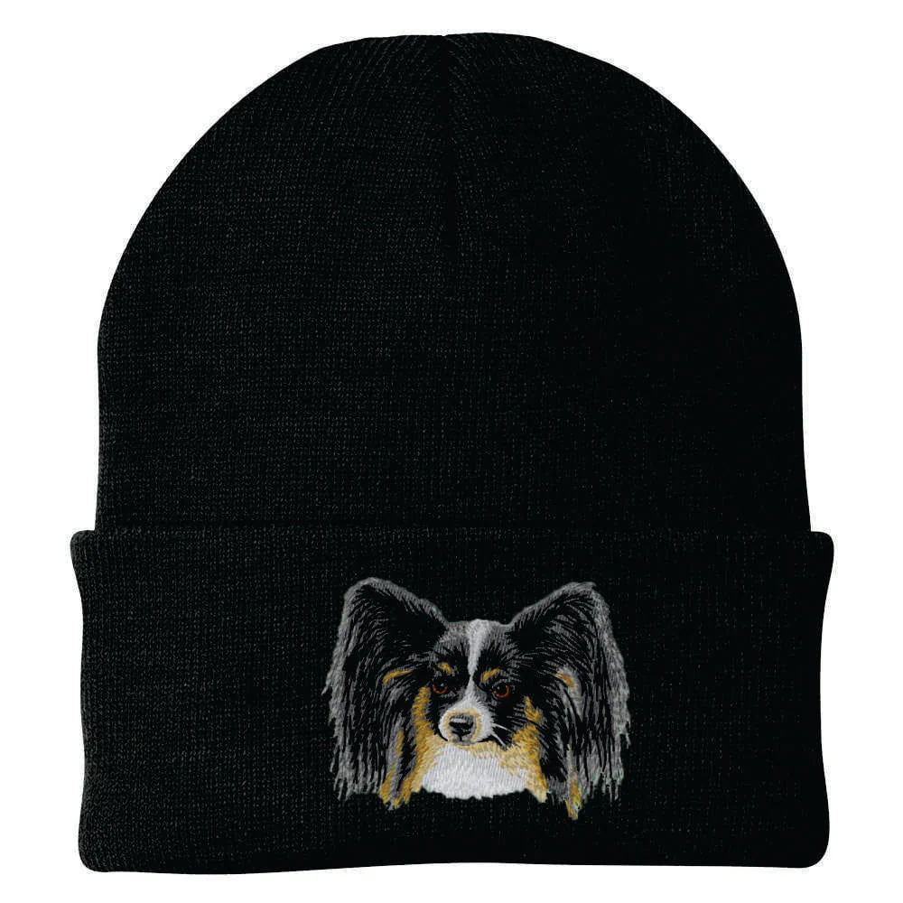 Papillon Embroidered Beanie - Image 2