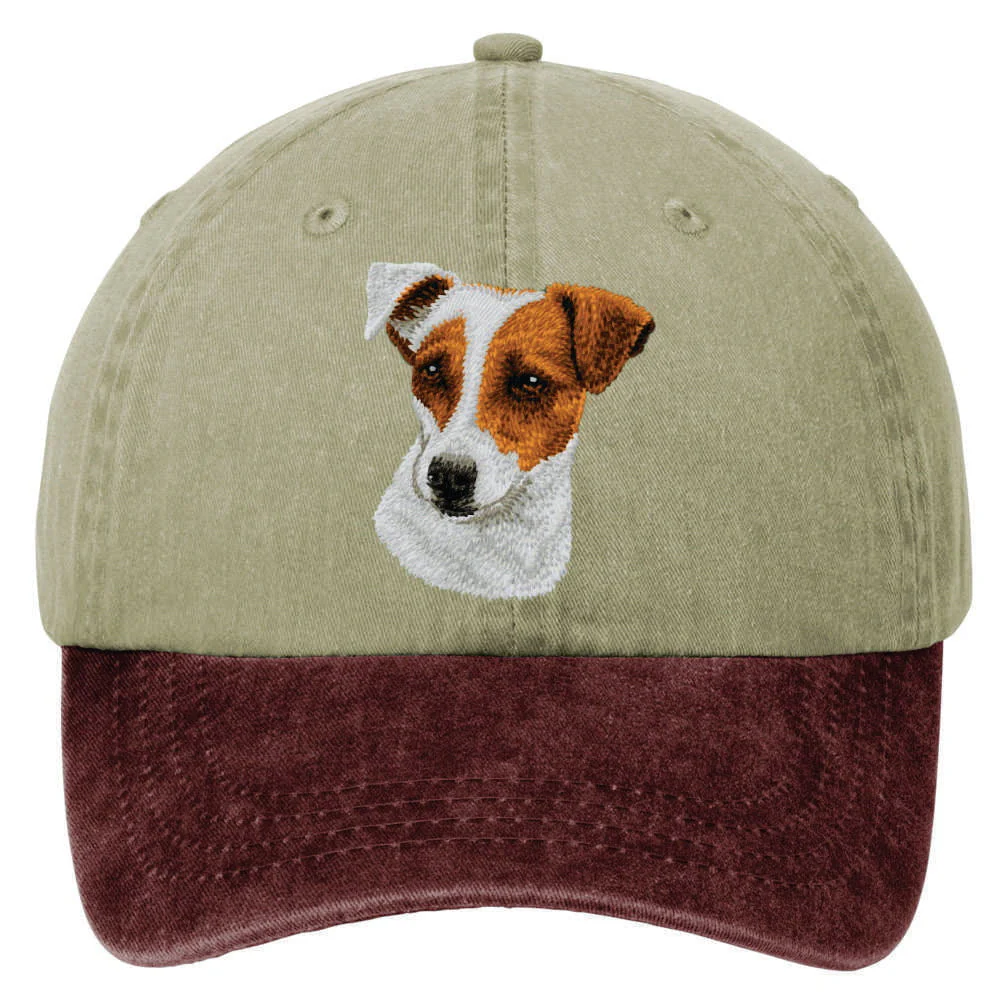 Parson Russell Terrier Embroidered Two Tone Baseball Cap - Image 2