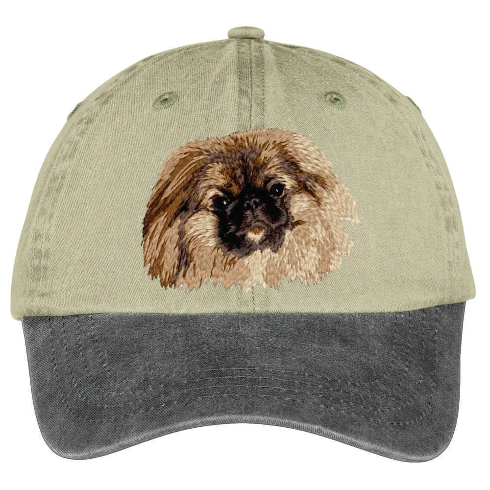 Pekingese  Embroidered Two Tone Baseball Cap - Image 2