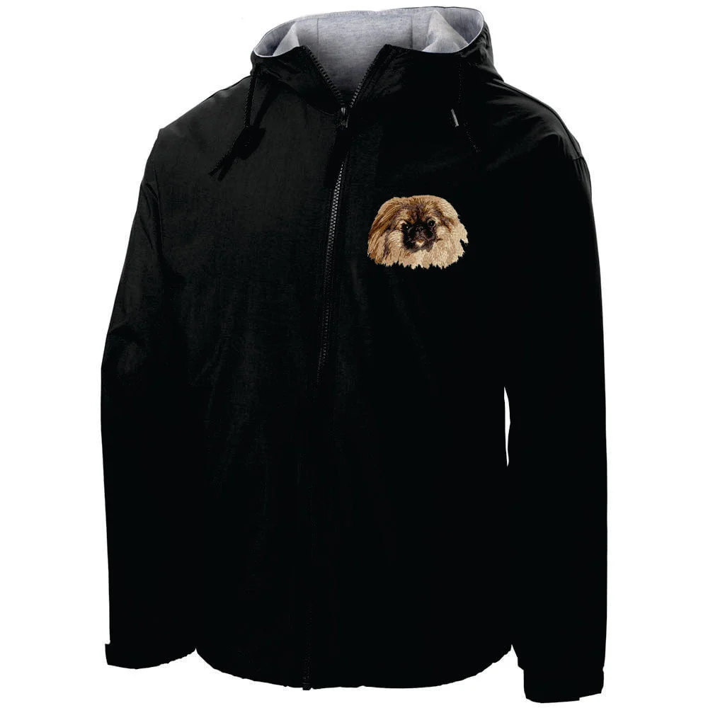 Pekingese Embroidered Hooded Jacket - Image 2