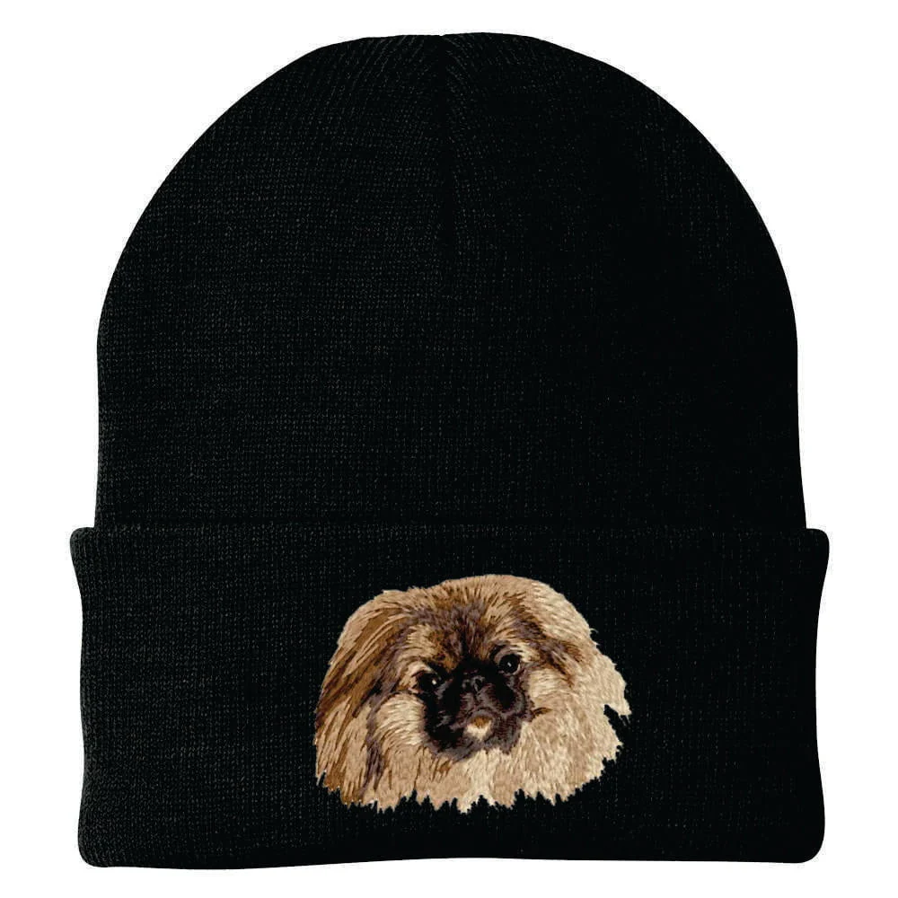 Pekingese Embroidered Beanie - Image 3