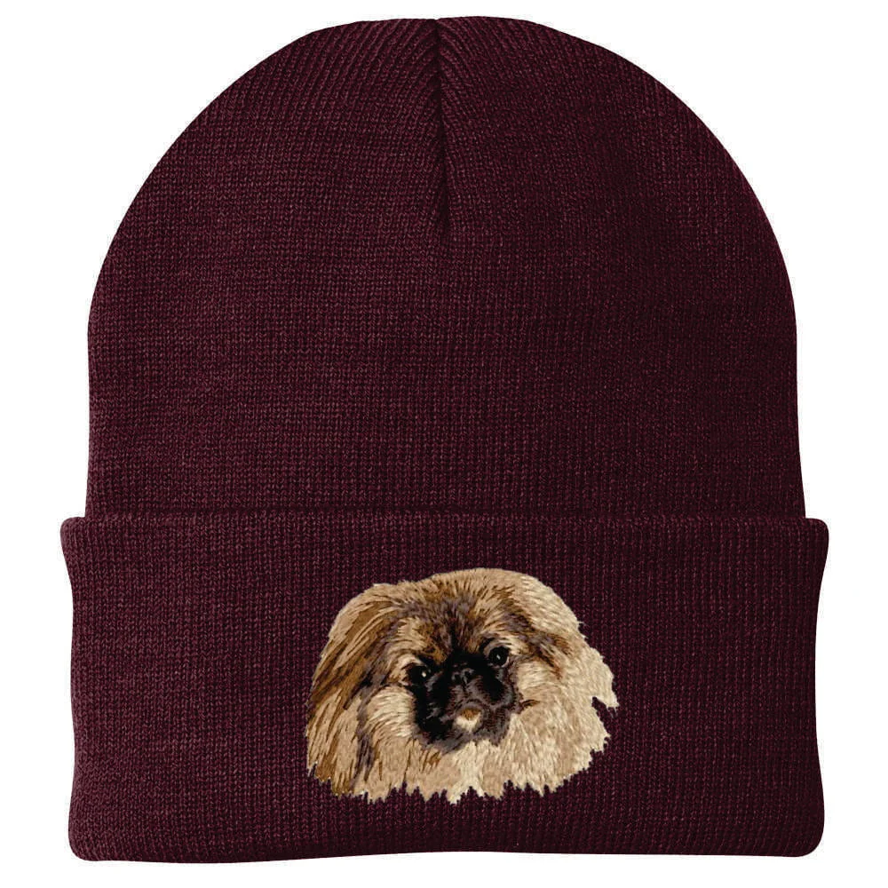 Pekingese Embroidered Beanie - Image 4