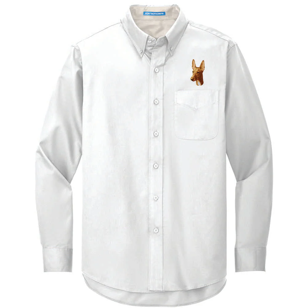 Pharaoh Hound Embroidered Long Sleeve Button Up Shirt - Image 2